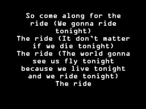 the ride lyrics